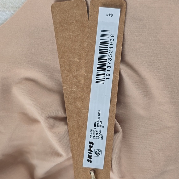 SKIMS Naked Plunge Bra Size:Small Mica - Picture 3 of 5
